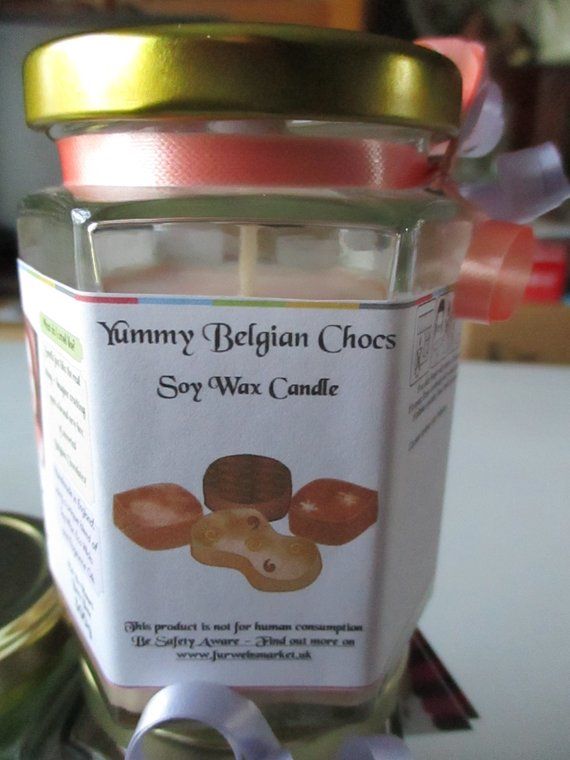 Yummy Belgian Chocs Scented Soy Wax Candle 300g