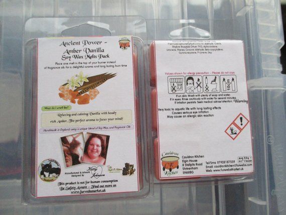 Ancient Power - Amber Vanilla Scented Soy Wax Melts Pack