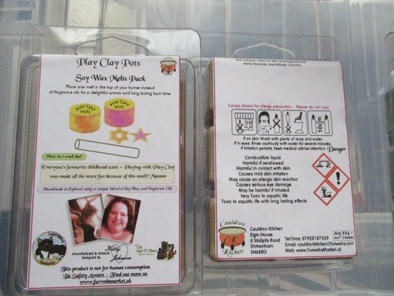 Play Clay Pots Scented Soy Wax Melts Pack
