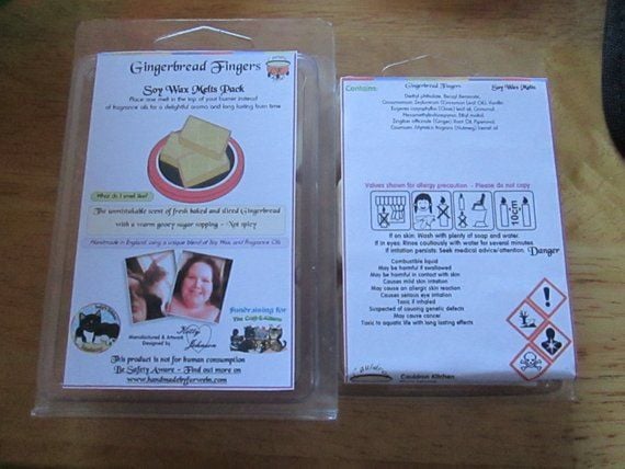 Gingerbread Fingers Scented Soy Wax Melts Pack