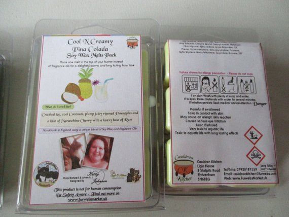 Cool N Creamy Pina Colada Scented Soy Wax Melts Pack