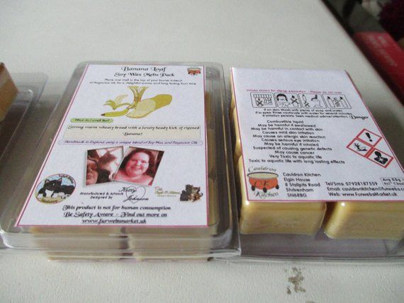 Banana Loaf Scented Soy Wax Melts Pack