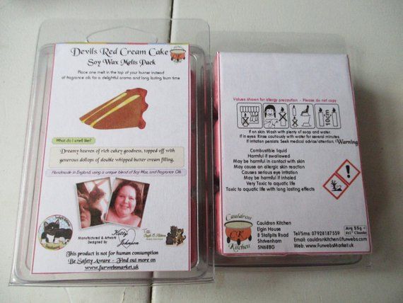 Devils Red Cream Cake Scented Soy Wax Melts Pack