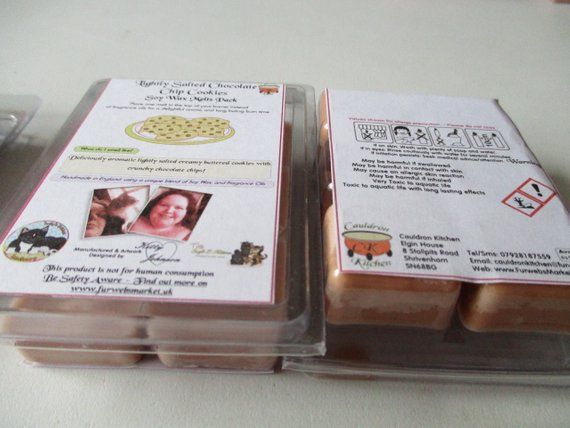 Lightly Salted Chocolate Chip Cookies Scented Soy Wax Melts Pack