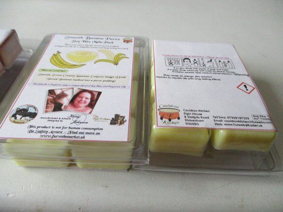 Smooth Banana Puree Scented Soy Wax Melts Pack