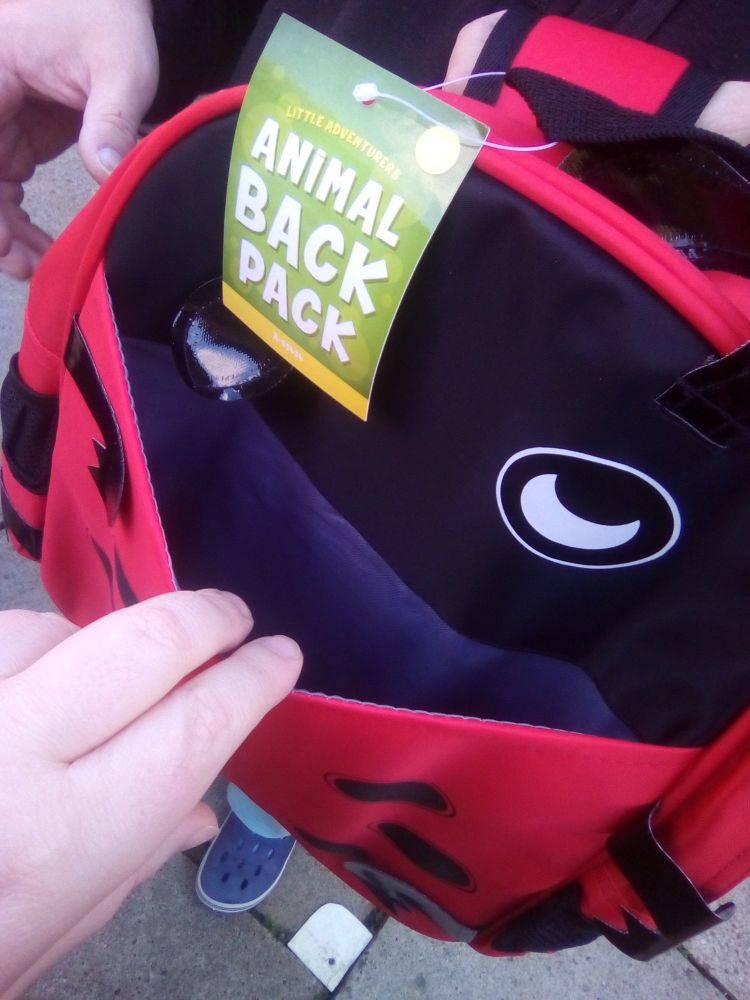 Ladybug / Ladybird - Animal Design Backpack - 10kg Max Hold. 2 Compartments. 2 Side Pockets.