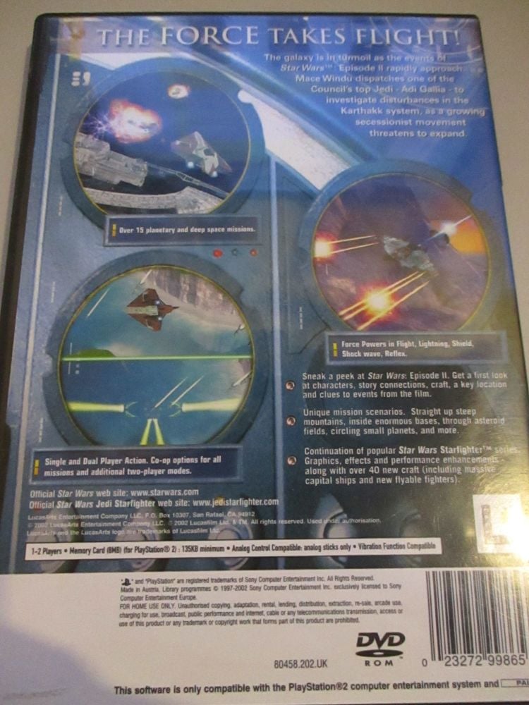 Star Wars Jedi Starfighter - PS2 Playstation 2 Game