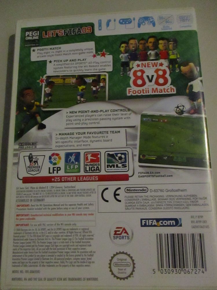 Fifa 09 All Play - Nintendo Wii Game