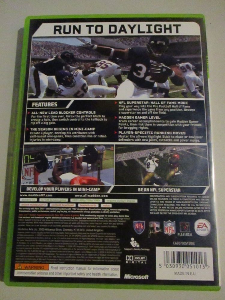 Madden NFL 07 - Xbox 360 Game