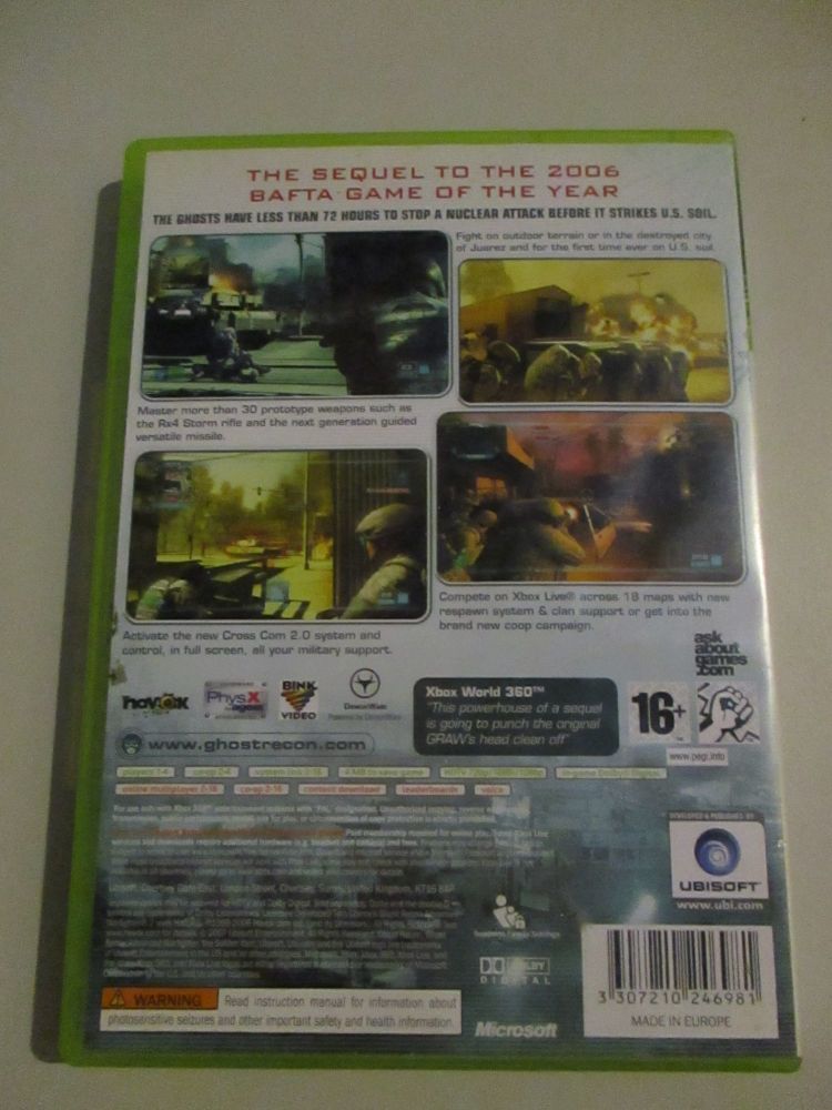 Ghost Recon Advanced Warfighter 2 - Xbox 360 Game