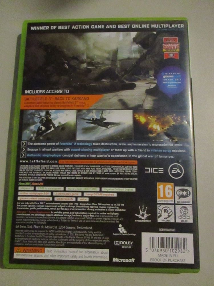 Battlefield 3 Limited Edition - Xbox 360 Game