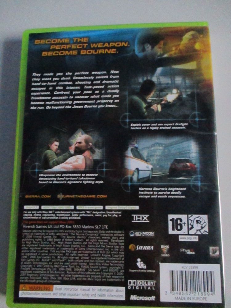 The Bourne Conspiracy - Xbox 360 Game