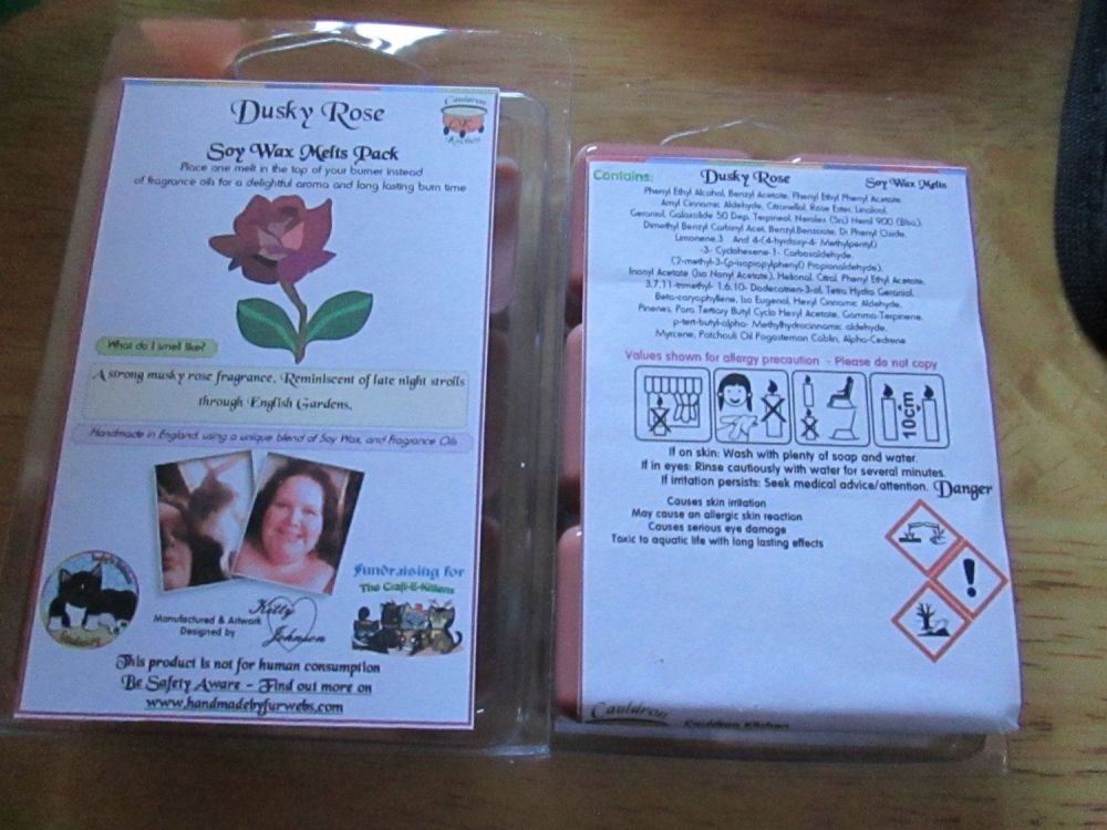 Dusky Rose Scented Soy Wax Melts Pack