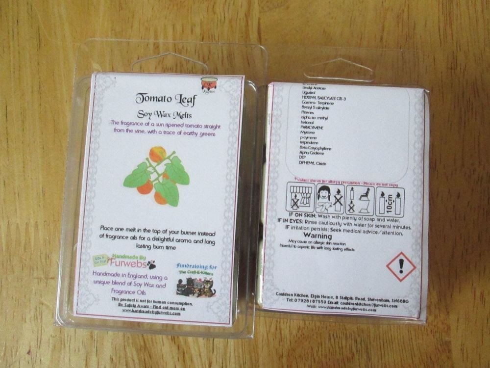 Tomato Leaf Scented Soy Wax Melts Pack