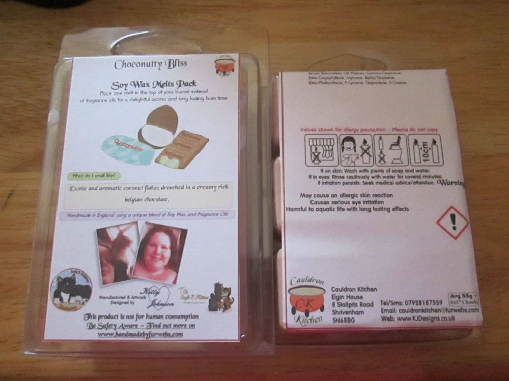 Choconutty Bliss Scented Soy Wax Melts Pack
