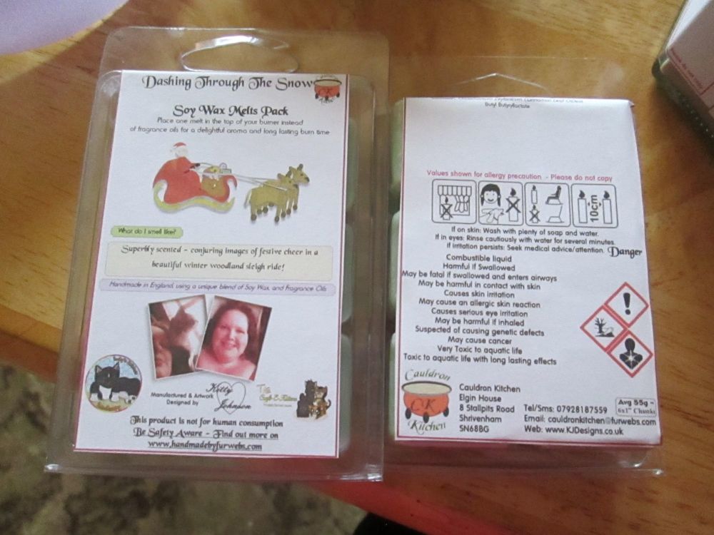 Dashing Through The Snow Scented Soy Wax Melts Pack