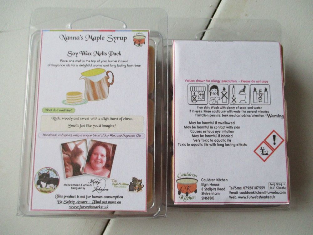 Nanna's Maple Syrup Scented Soy Wax Melts Pack