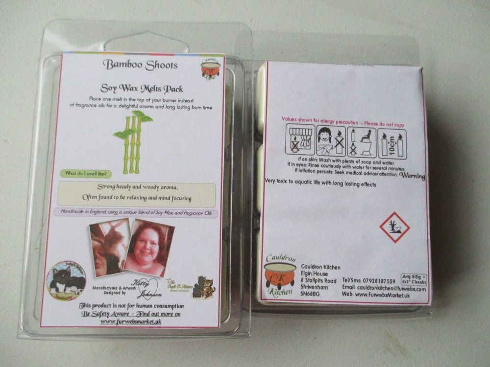 Bamboo Shoots Scented Soy Wax Melts Pack
