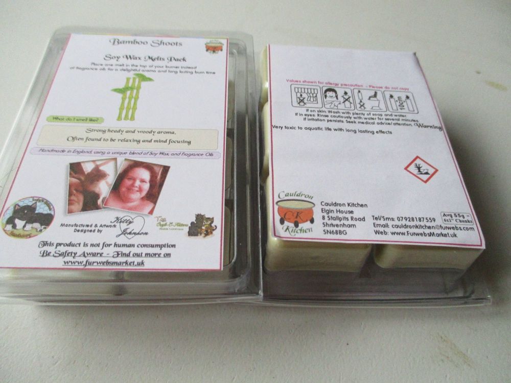 Bamboo Shoots Scented Soy Wax Melts Pack