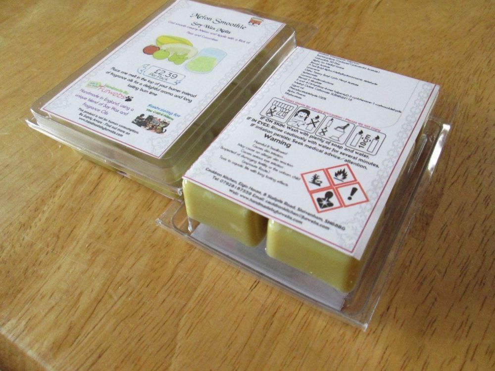 Melon Smoothie Scented Soy Wax Melts Pack