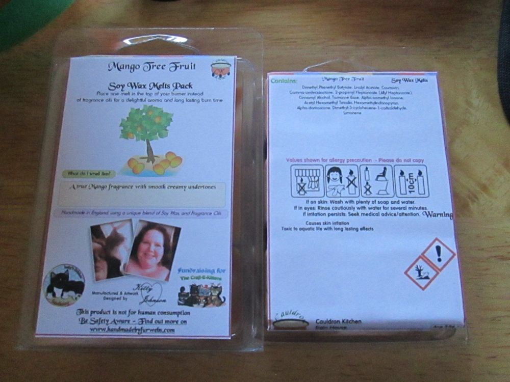 Mango Tree Fruit Scented Soy Wax Melts Pack