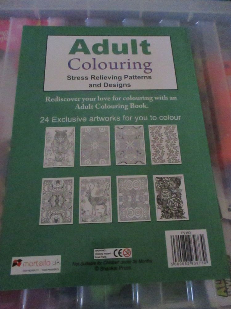 A4 Green Twirly Cover - Adult Colouring - 24pg Colouring Book