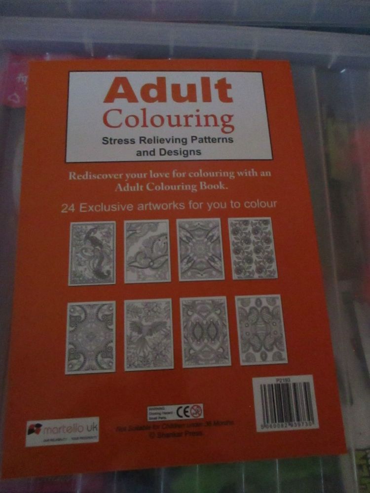 A4 Orange Butterfly Cover - Adult Colouring - 24pg Colouring Book