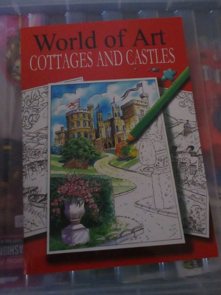 A4 World of Art Cottages & Castles 24pg Colouring Book