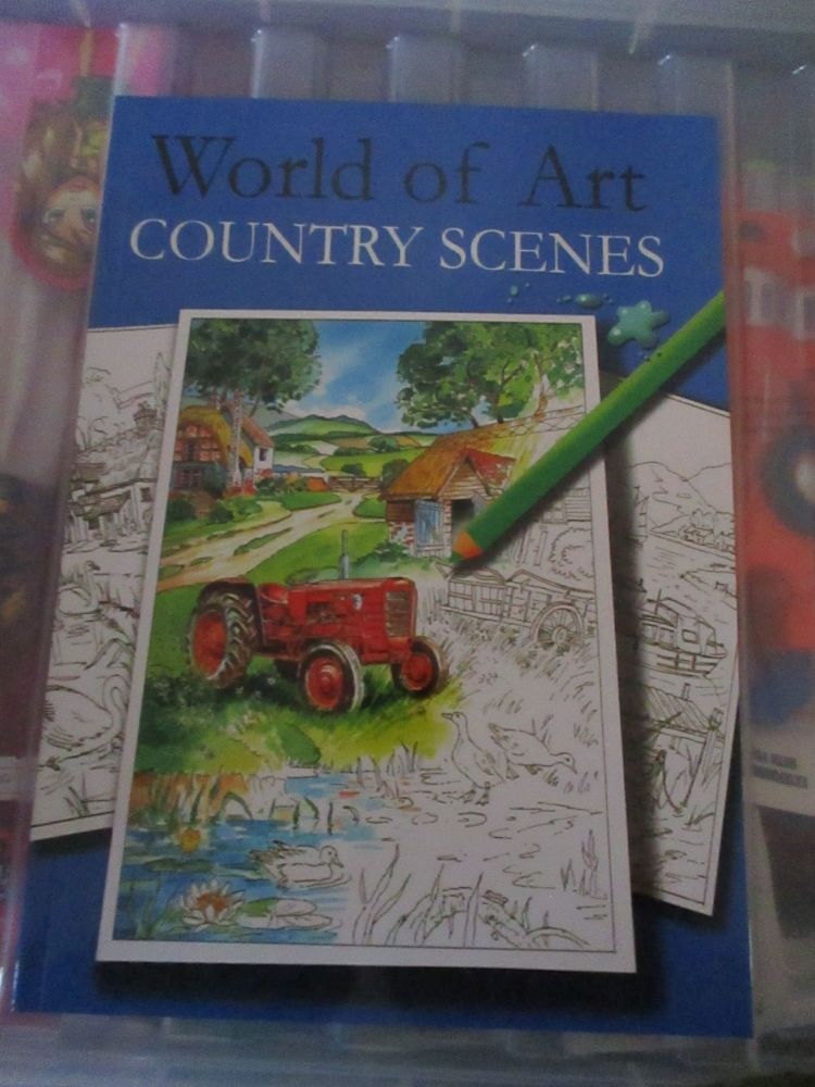 A4 World of Art Country Scenes 24pg Colouring Book