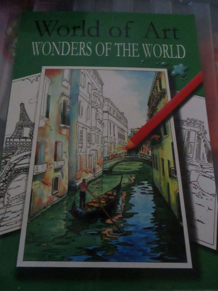 A4 World of Art Wonders of the World 24pg Colouring Book