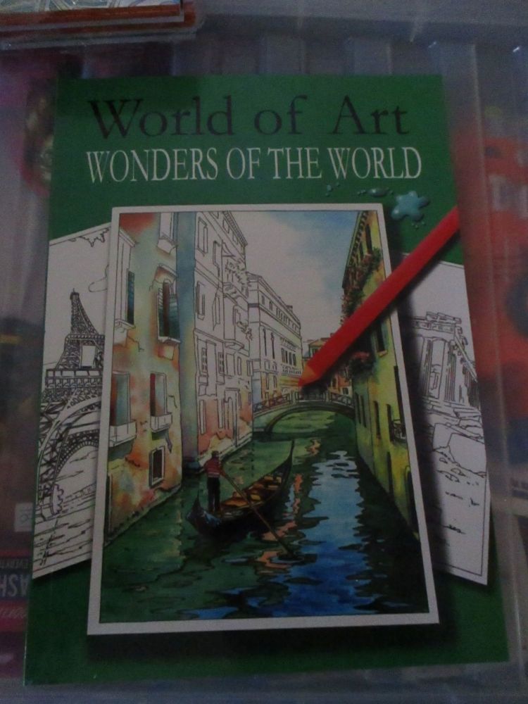 A4 World of Art Wonders of the World 24pg Colouring Book