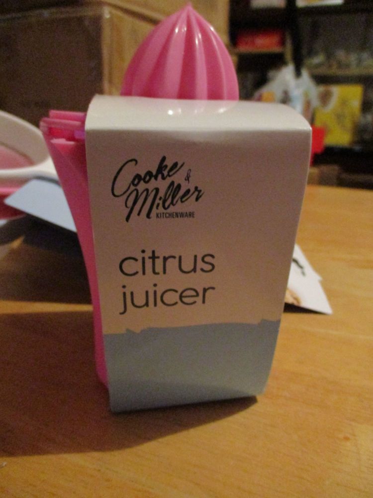 Pink Plastic Citrus Juicer Cooke & Miller 