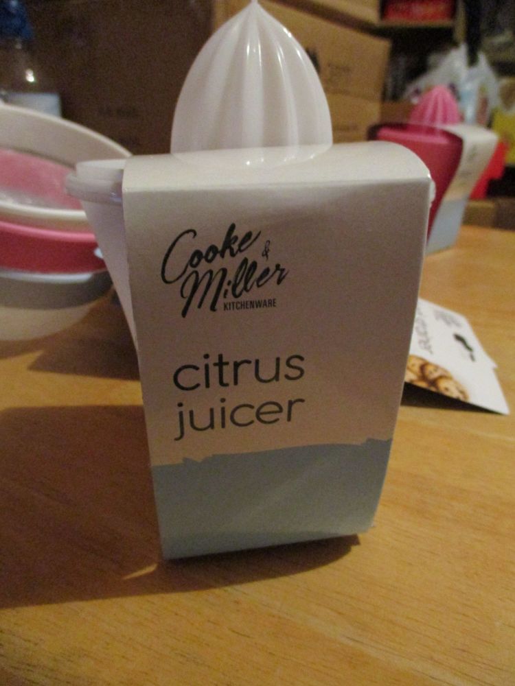 White Plastic Citrus Juicer Cooke & Miller