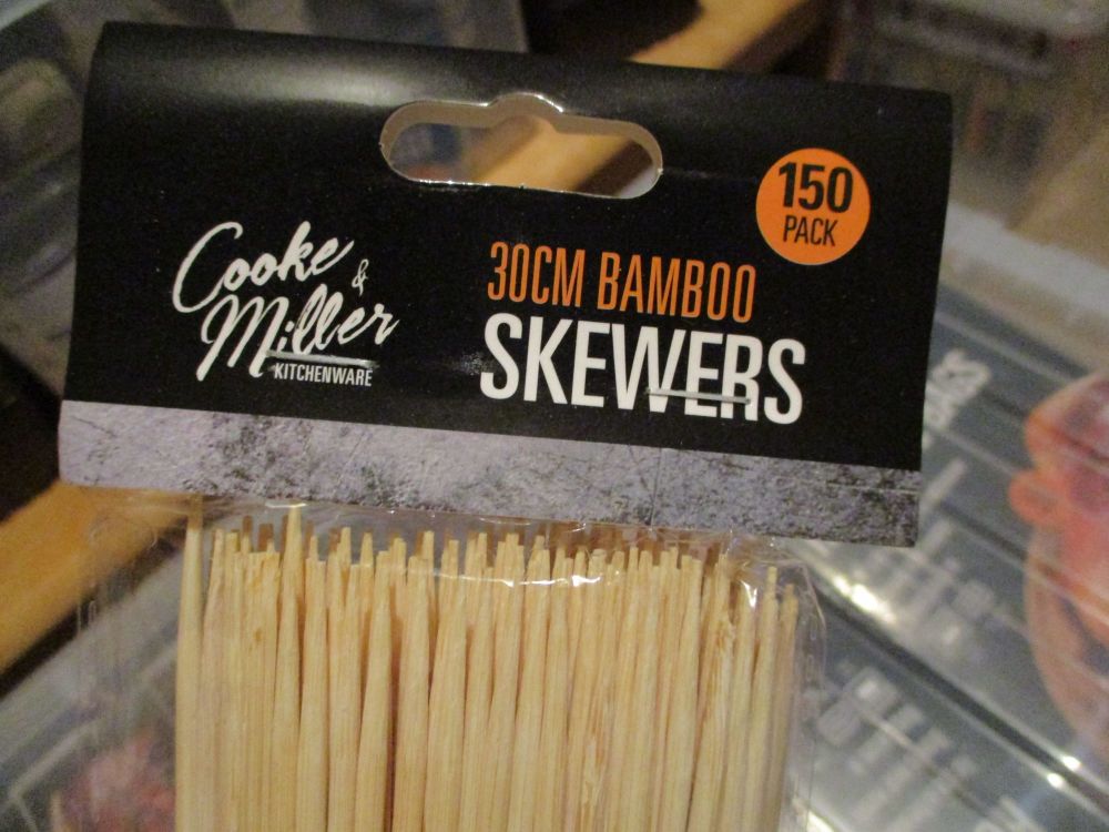30cm Bamboo Skewers 150pk - Cooke & Miller