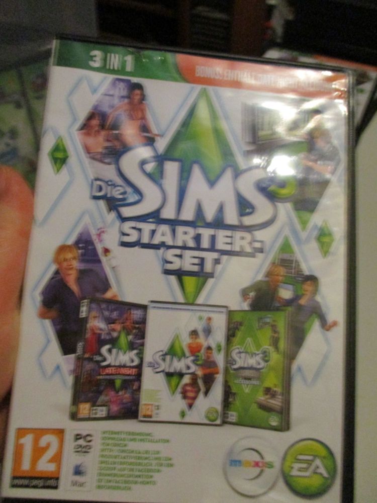 The Sims 3 Starter Set - Incs Base, Hi End Loft & Late Night (German) Pal PC DVD / Mac #FM0554