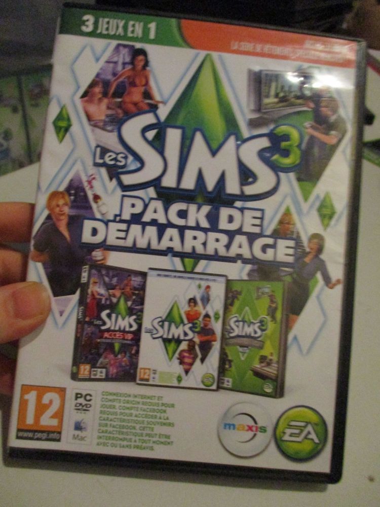 The Sims 3 Starter Set - Incs Base, Hi End Loft & Late Night (French) Pal PC DVD / Mac #FM0553