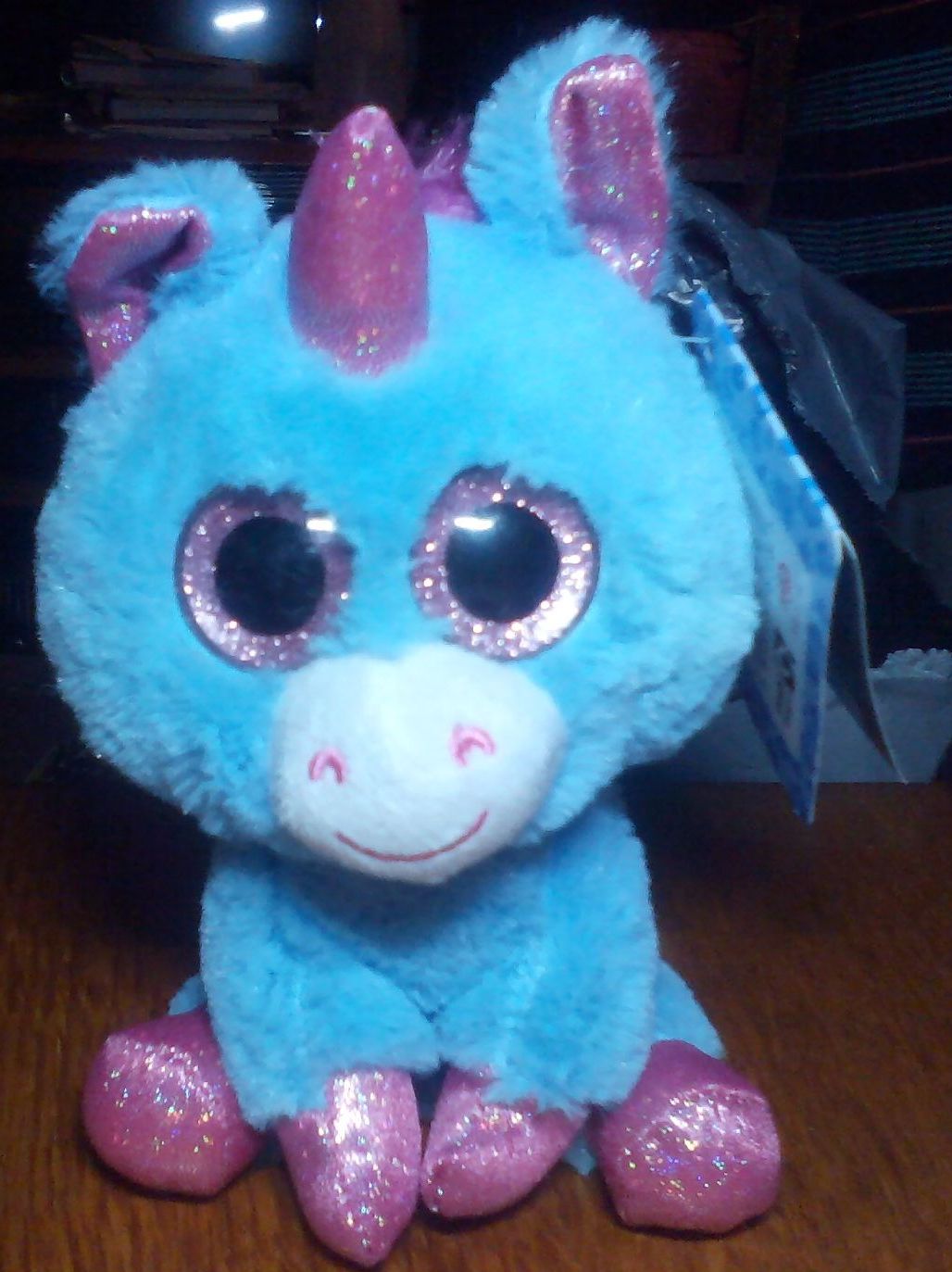 Unity Blue And Glittery Pink Unicorn - Goshie Friends Beanie
