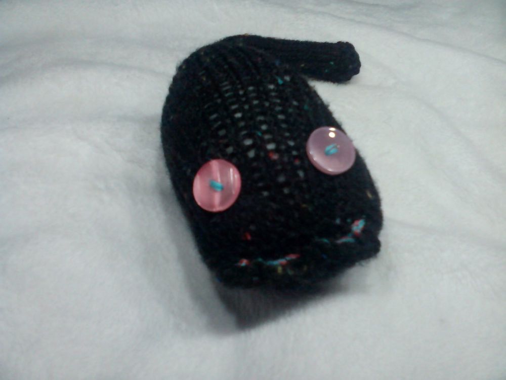Black Speckled with Pink Pearly Eyes Midi Meeser