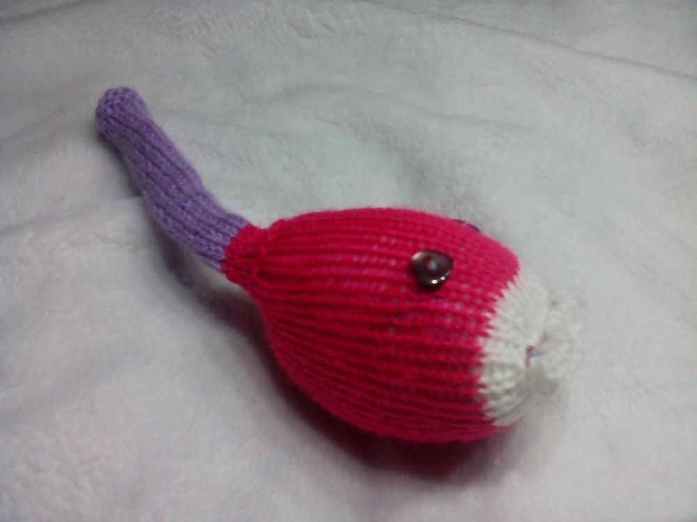 Purple Pink White with Purple Brown Pearly Eyes Midi Meeser