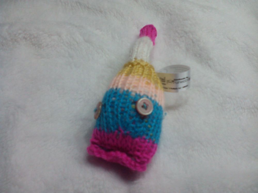 Hot Pink Peach White Mustard Blue with Clear Pink Eyes Mini Meeser