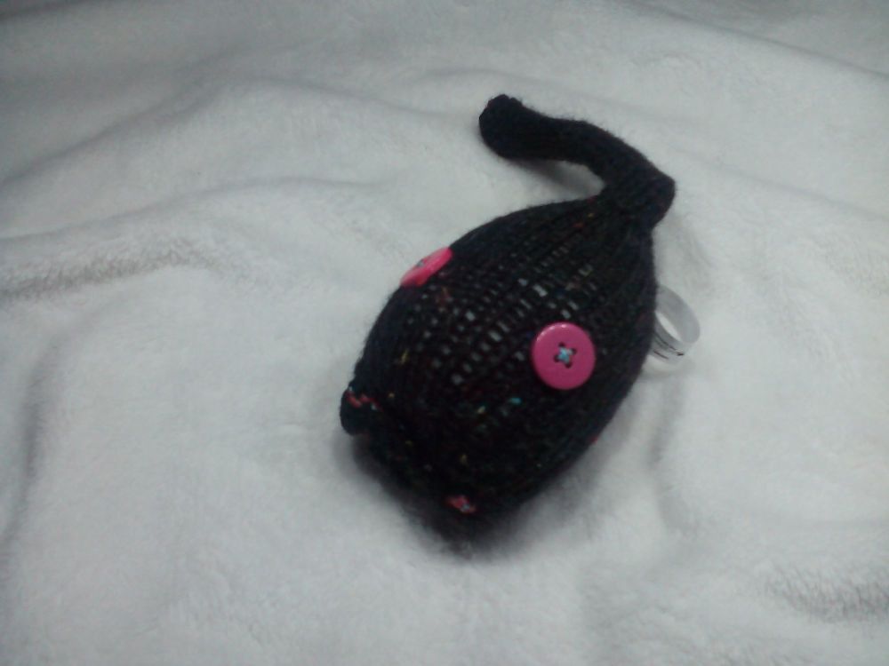 (*)Black Speckled with Pink Solid Eyes Midi Meeser[CMS23]