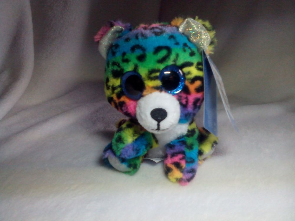 (*)Lola Rainbow Spotted Leopard - Goshie Friends Beanie
