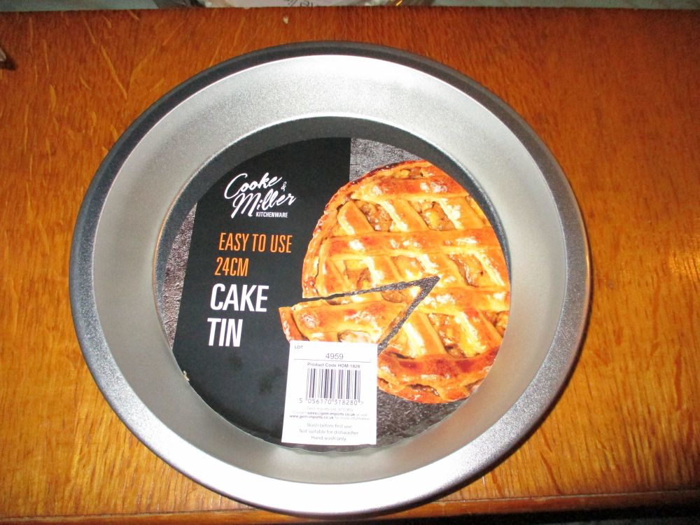 24cm Classic Steel Cake Tin Baking Pan - Cooke & Miller