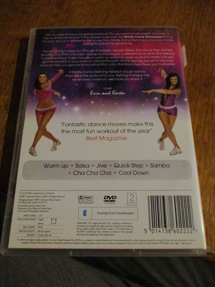 Strictly Come Dancersize with Karen and Erin DVD
