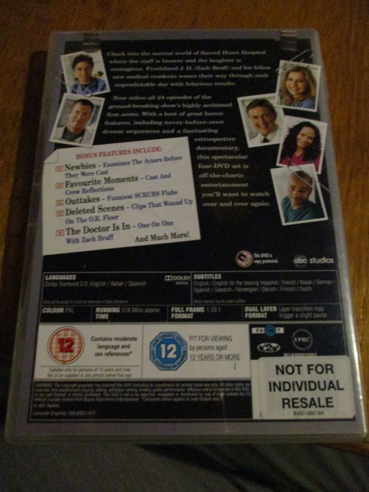 Scrubs Complete First Series DVD