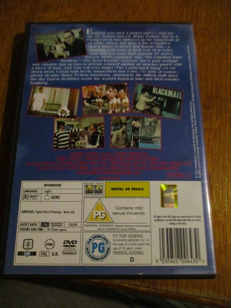 Monty Python - And Now for Something completely different DVD