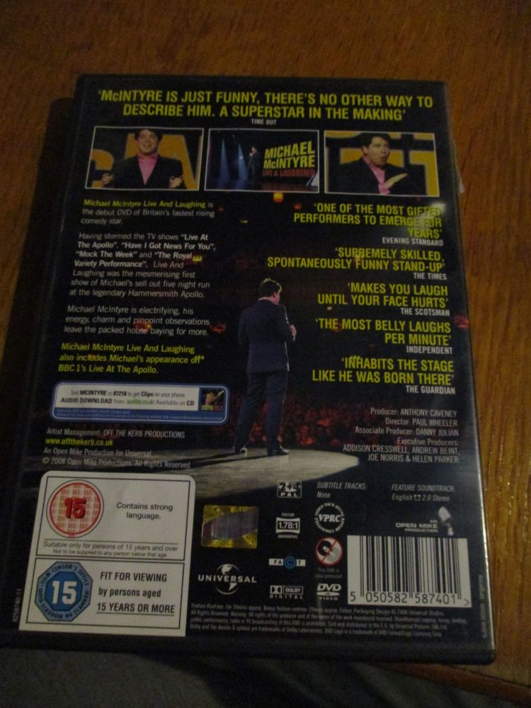 Michael McIntyre - Live & Laughing DVD