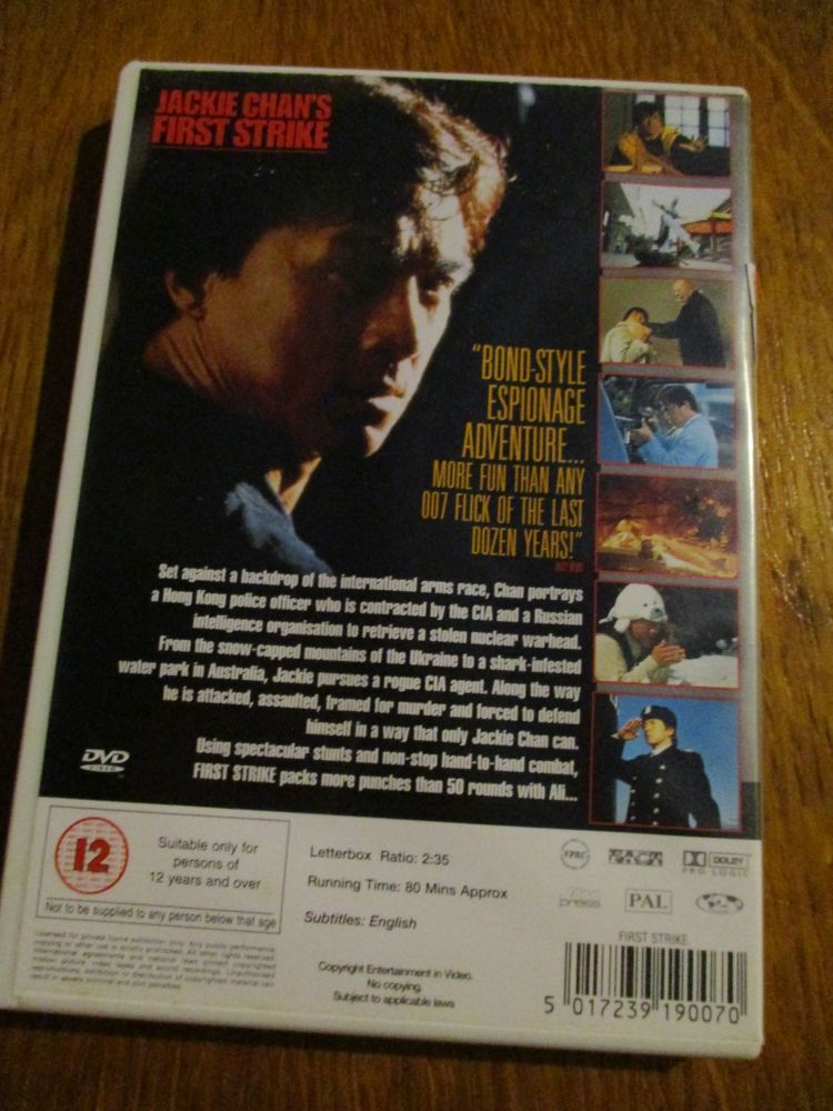 Jackie Chan's First Strike DVD