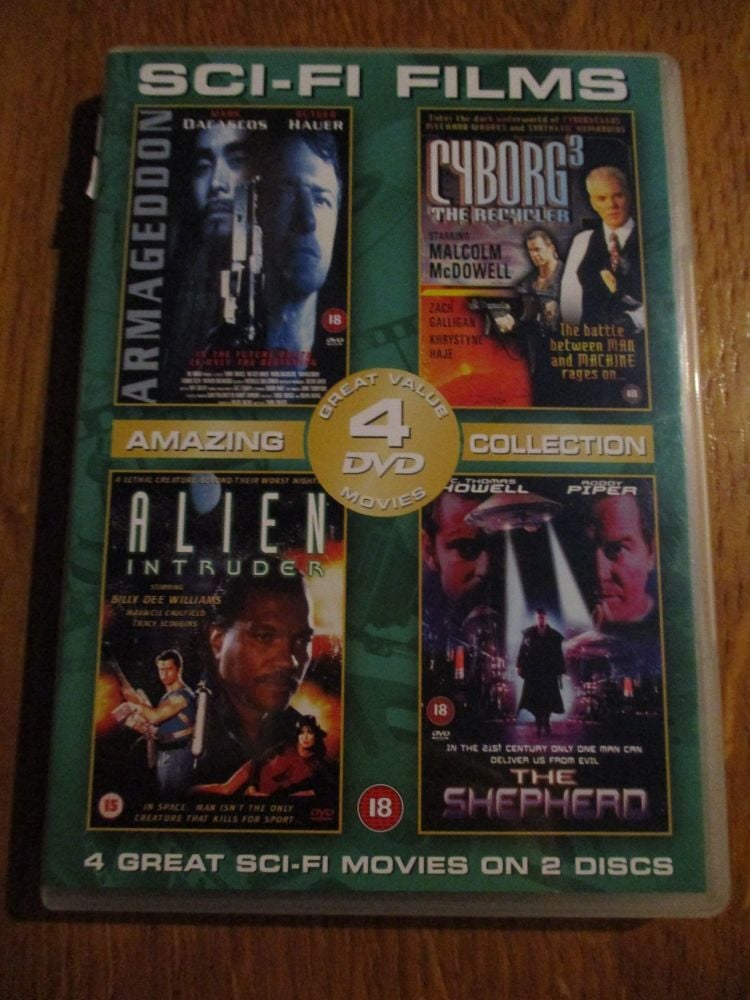Armageddon / Cyborg 3 / Alien Intruder / The Shepherd DVD