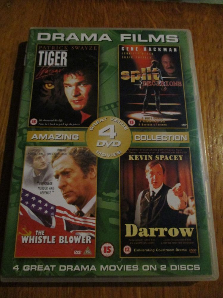 Tiger Warsaw / Split Decisions / The Whistle Blower / Darrow DVD